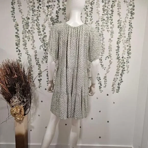 Rails Green Floral Print Dress Size L